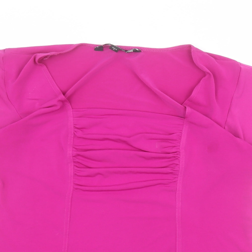 Womens UK Size 14 Joanna Hope Pink Basic Blouse