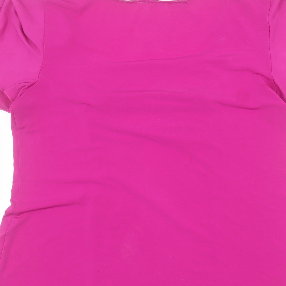 Womens UK Size 14 Joanna Hope Pink Basic Blouse