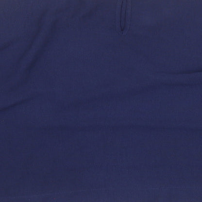 Womens UK Size 14 Peacocks Blue Basic T-Shirt