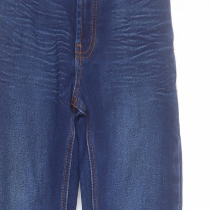 NEXT Boys Blue  Cotton Skinny Jeans Size 9 Months  Regular Zip