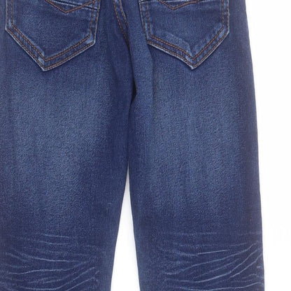 NEXT Boys Blue  Cotton Skinny Jeans Size 9 Months  Regular Zip