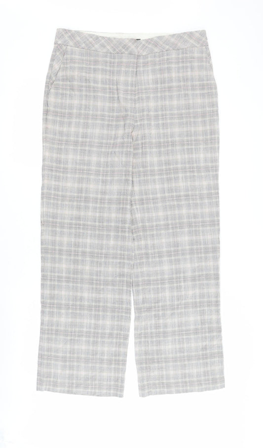 Womens UK Size 12 NEXT Regular Fit Carrot Multicoloured Trousers