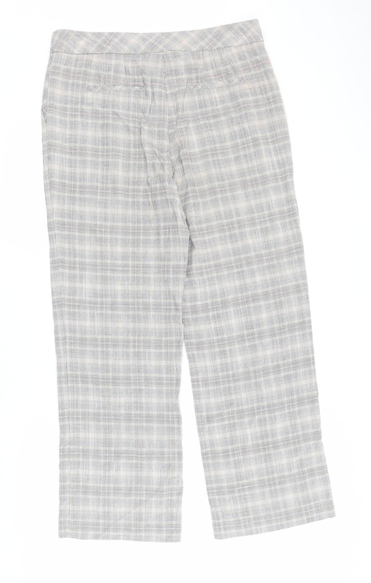 Womens UK Size 12 NEXT Regular Fit Carrot Multicoloured Trousers