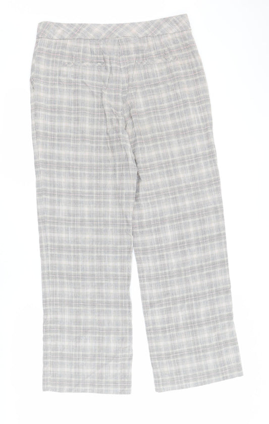 Womens UK Size 12 NEXT Regular Fit Carrot Multicoloured Trousers