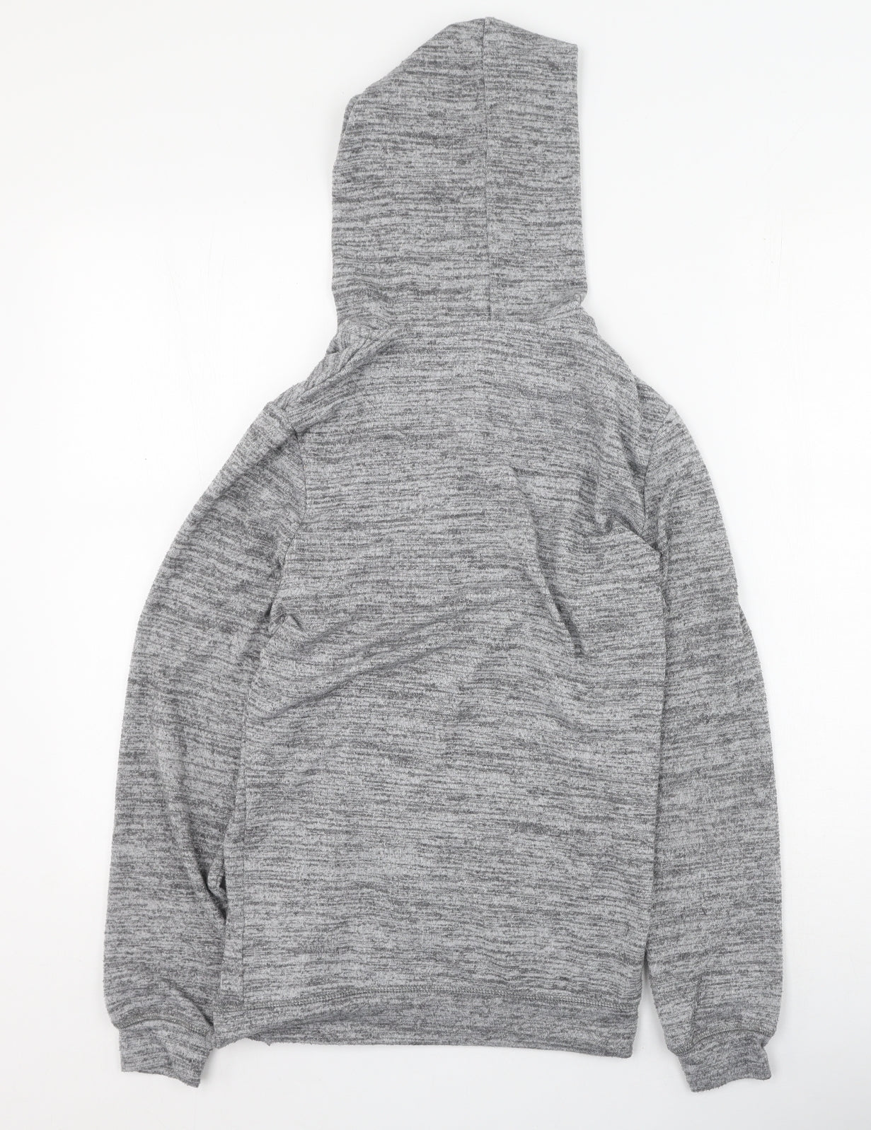 George Womens Grey Round Neck  Polyester Full Zip Jumper Size 8