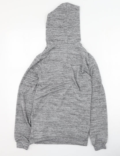 George Womens Grey Round Neck  Polyester Full Zip Jumper Size 8