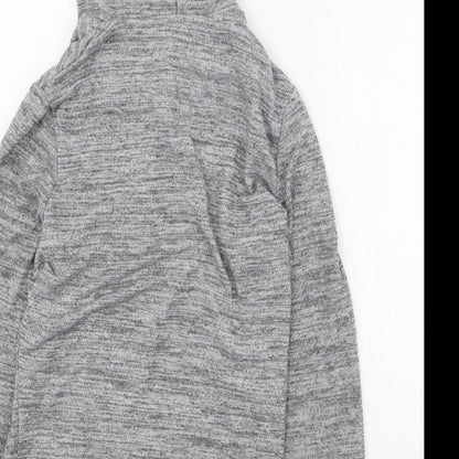 George Womens Grey Round Neck  Polyester Full Zip Jumper Size 8