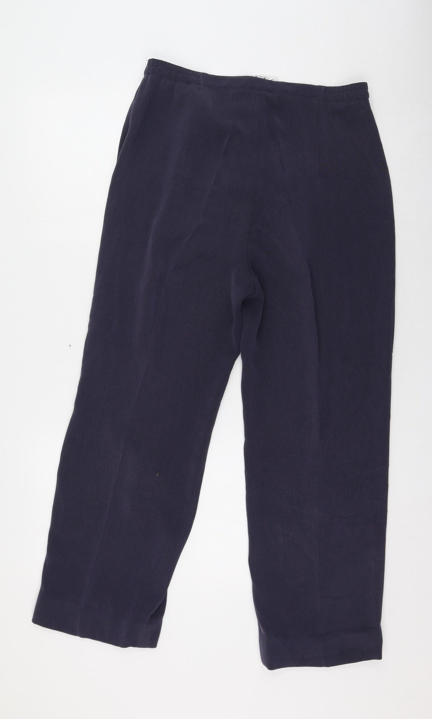 Womens UK Size 16 Gold Regular Fit  Blue Trousers