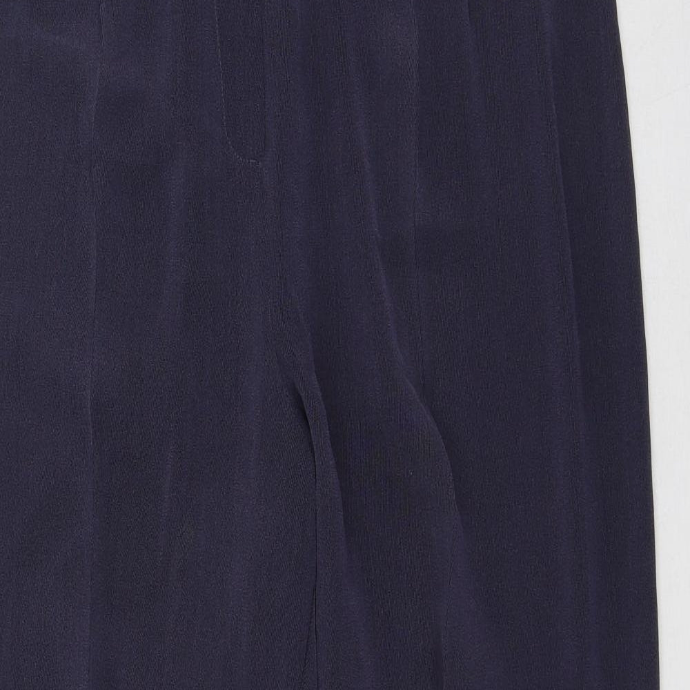 Womens UK Size 16 Gold Regular Fit  Blue Trousers