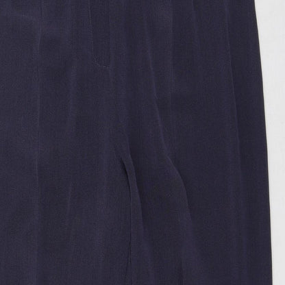 Womens UK Size 16 Gold Regular Fit  Blue Trousers