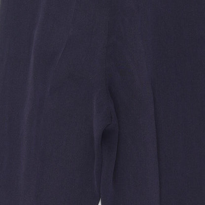 Womens UK Size 16 Gold Regular Fit  Blue Trousers