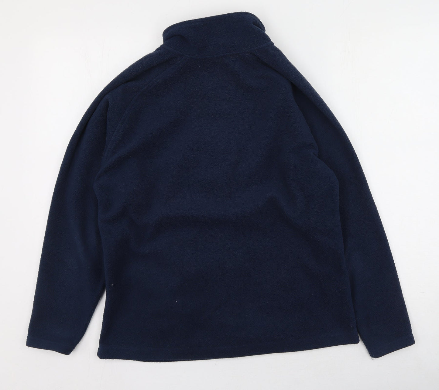 Tru collection  Mens Blue High Neck  Polyester Full Zip Jumper Size S