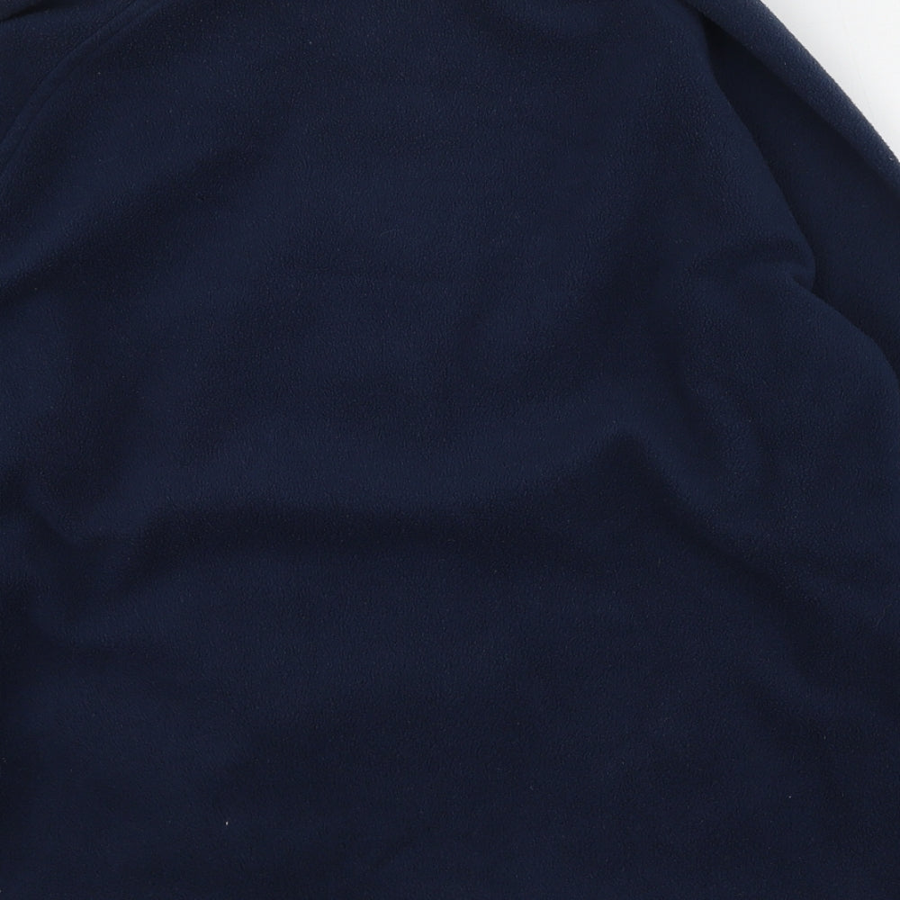 Tru collection  Mens Blue High Neck  Polyester Full Zip Jumper Size S