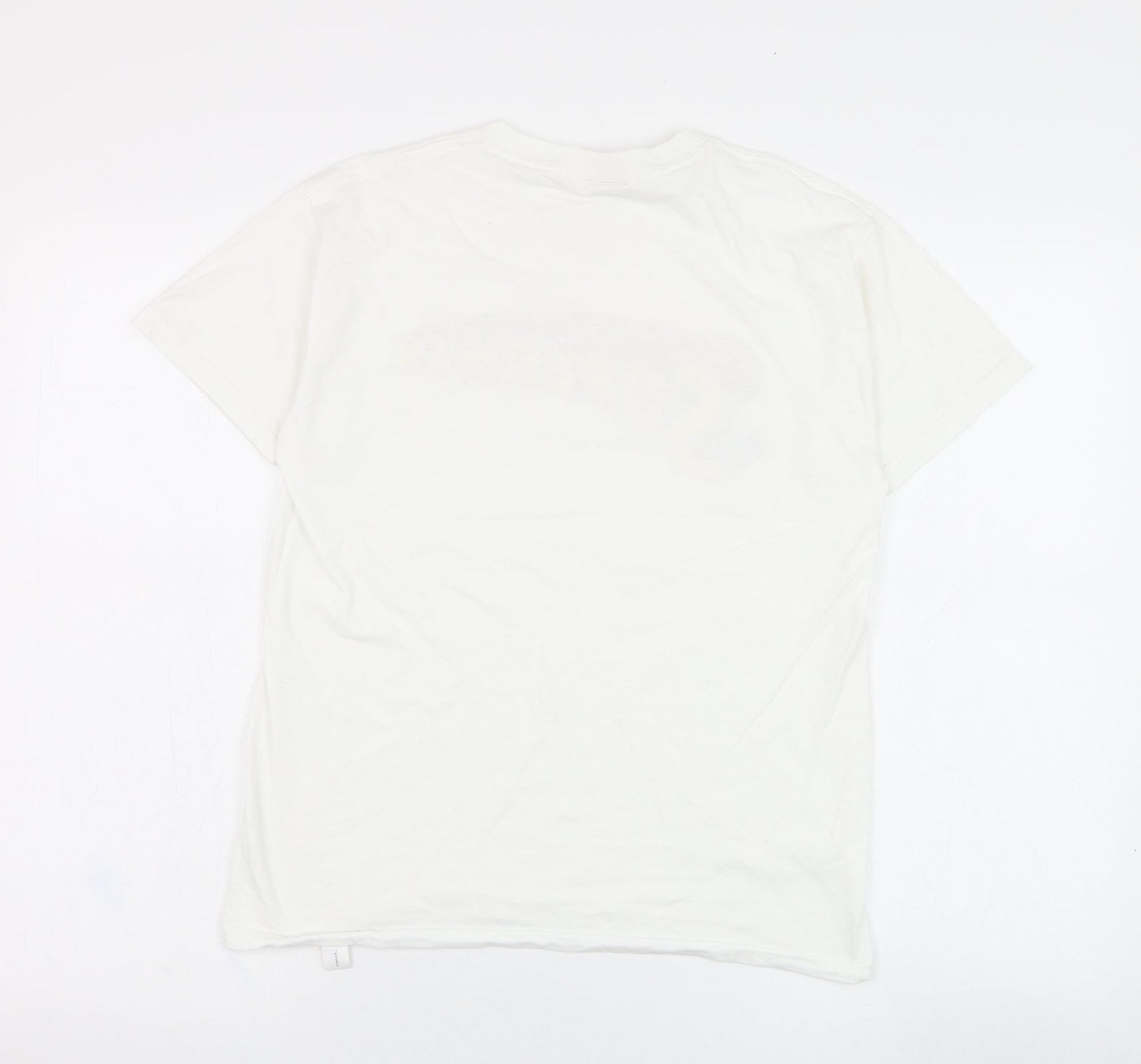Gildan Boys White  Cotton Basic T-Shirt Size M Round Neck Pullover - Superman