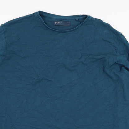Mens UK Size L Matalan Blue Pullover Sweatshirt