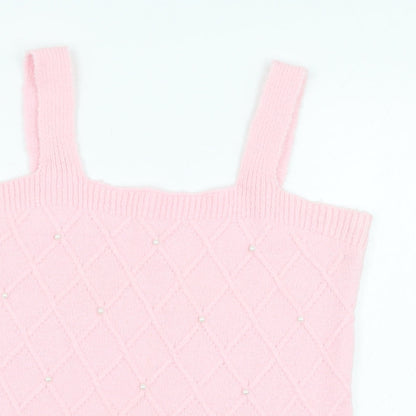 Womens UK Size M Savida Pink Basic Tank