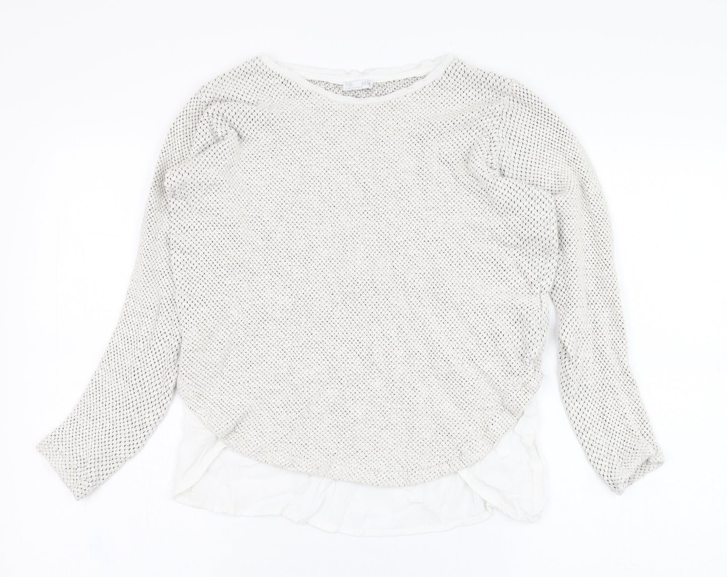Womens UK Size M Zara Grey Pullover Jumper
