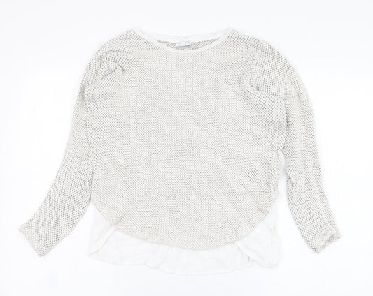 Womens UK Size M Zara Grey Pullover Jumper