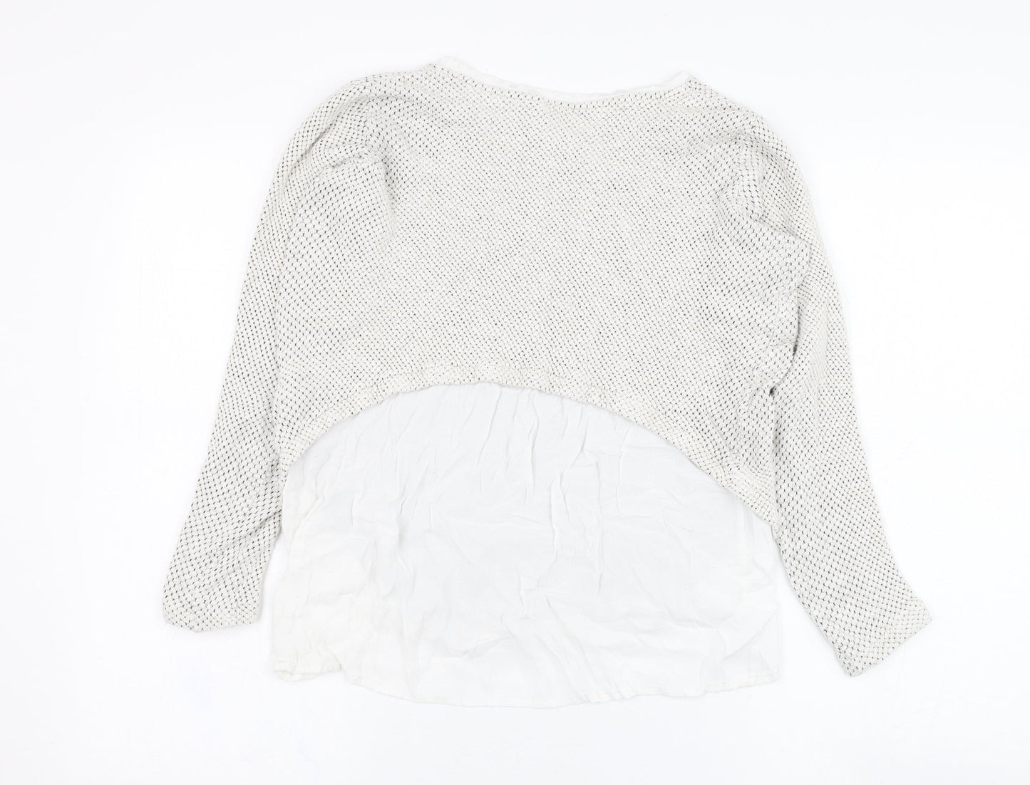 Womens UK Size M Zara Grey Pullover Jumper
