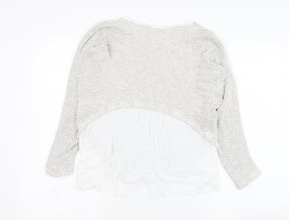 Womens UK Size M Zara Grey Pullover Jumper