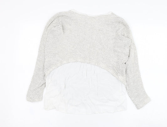 Womens UK Size M Zara Grey Pullover Jumper