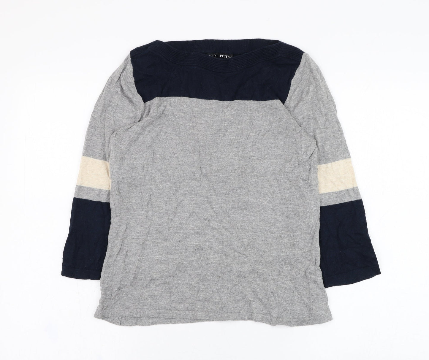 Womens UK Size 10 NEXT Grey Pullover Jumper