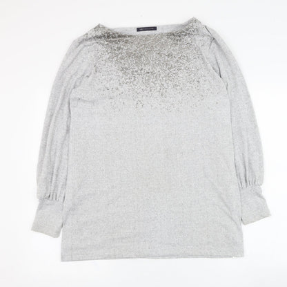 Womens UK Size 12 Marks and Spencer Grey Pullover Sweatshirt