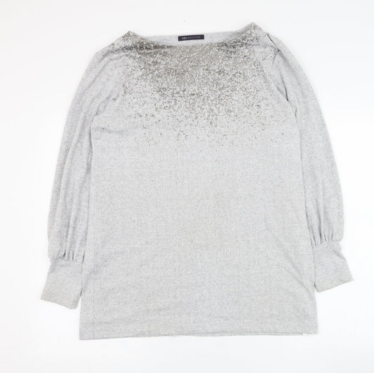 Womens UK Size 12 Marks and Spencer Grey Pullover Sweatshirt