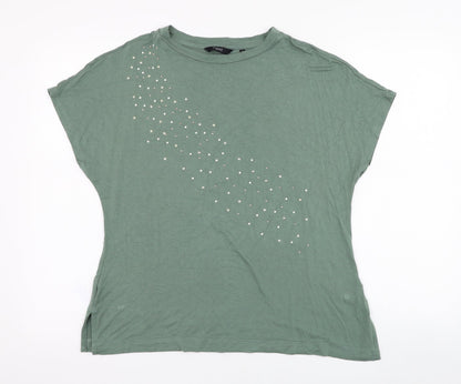 Womens UK Size 6 NEXT Green Basic T-Shirt