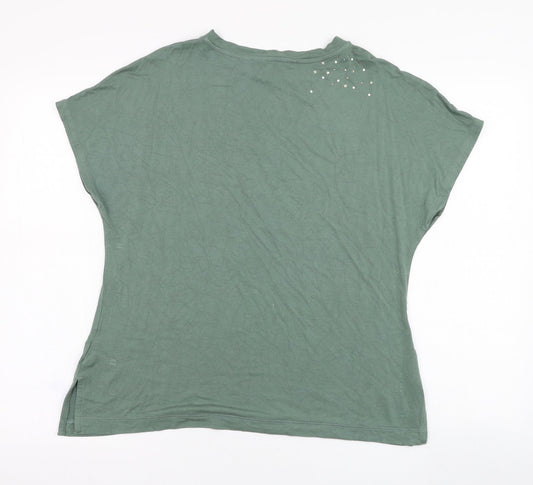 Womens UK Size 6 NEXT Green Basic T-Shirt