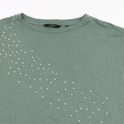 Womens UK Size 6 NEXT Green Basic T-Shirt