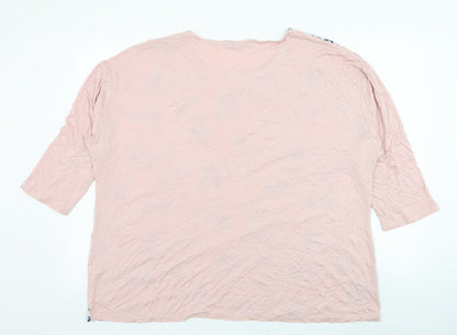 Womens UK Size 20 Dunnes Stores Pink Basic Blouse