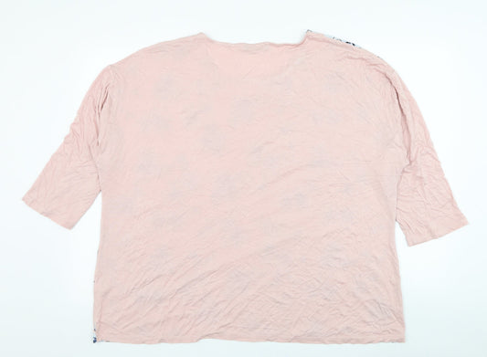 Womens UK Size 20 Dunnes Stores Pink Basic Blouse