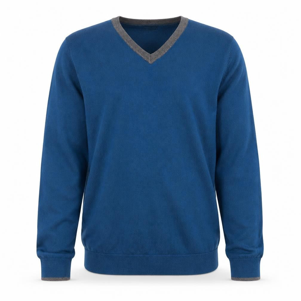 Mens UK Size L Marks and Spencer Blue Pullover Jumper