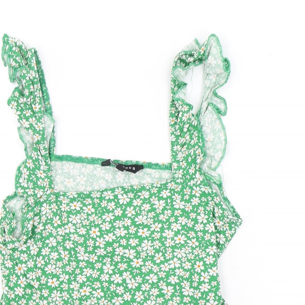 Womens UK Size 8 Peacocks Multicoloured Camisole Tank