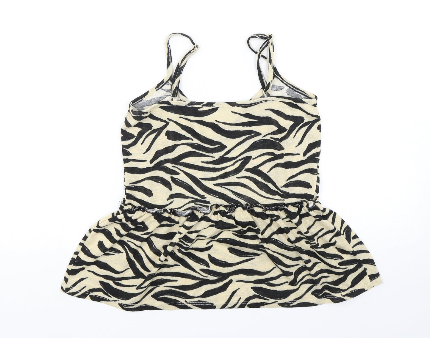 George Womens Multicoloured Animal Print Polyester Camisole Tank Size 8 V-Neck