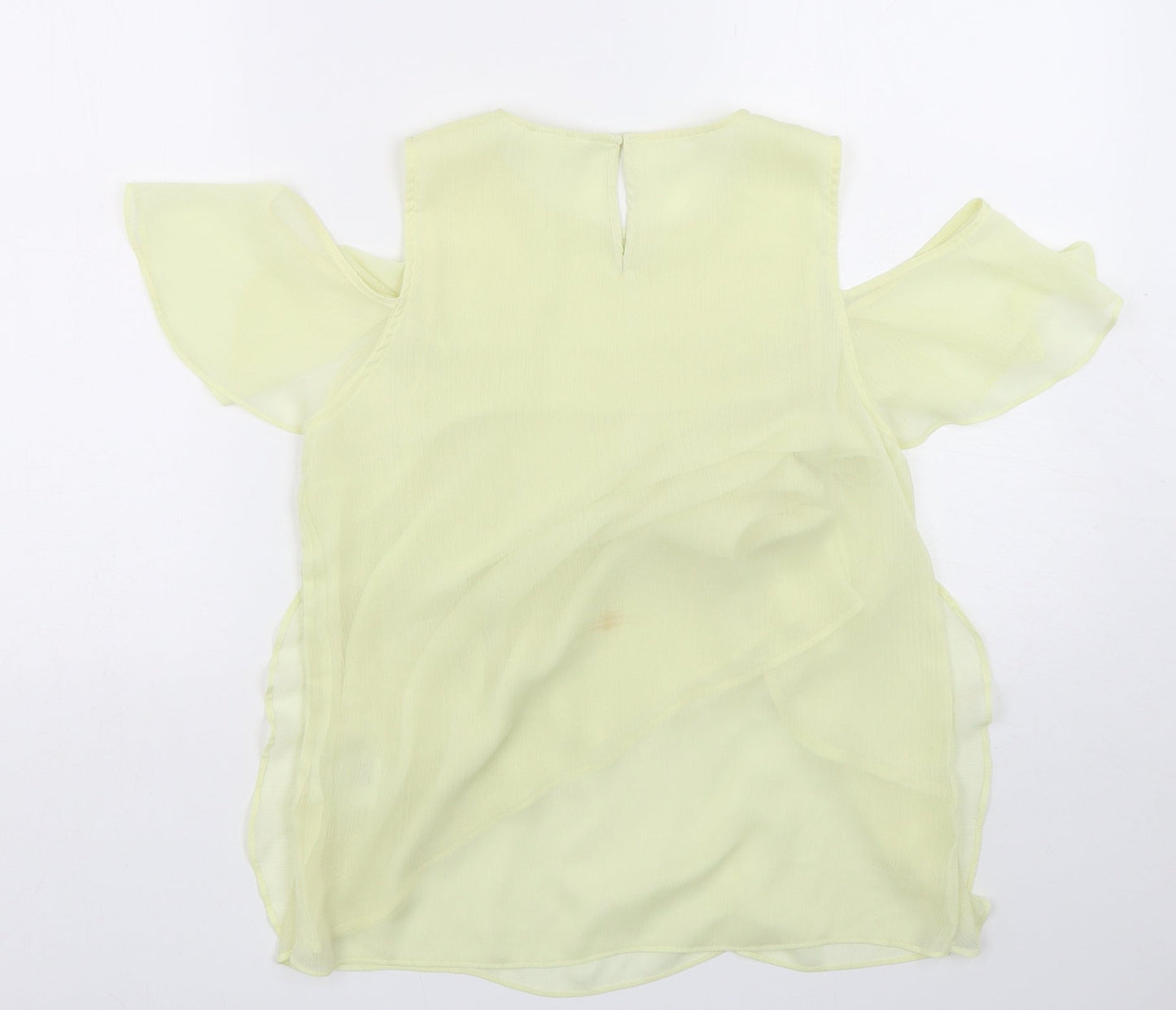 Womens UK Size 8 H&M Green Basic Blouse