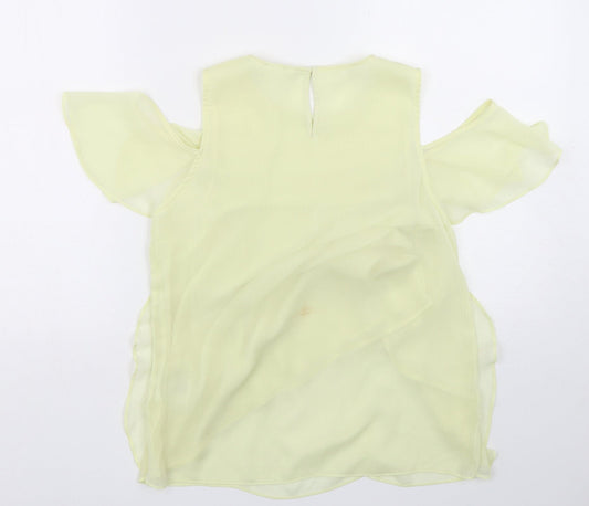 Womens UK Size 8 H&M Green Basic Blouse