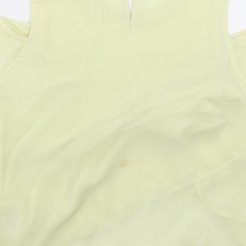 Womens UK Size 8 H&M Green Basic Blouse