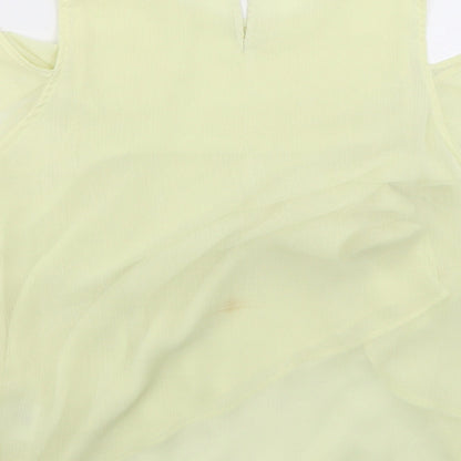 Womens UK Size 8 H&M Green Basic Blouse