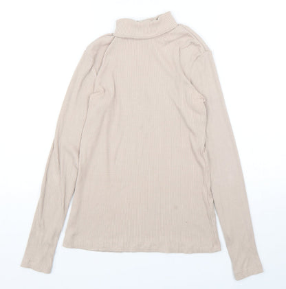 Womens UK Size S H&M Beige Pullover Jumper
