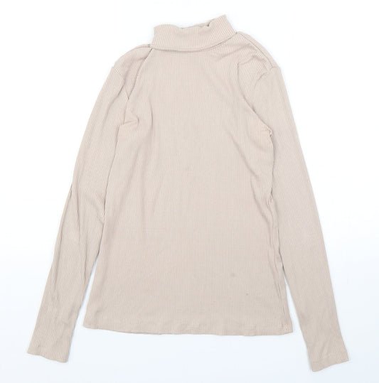 Womens UK Size S H&M Beige Pullover Jumper