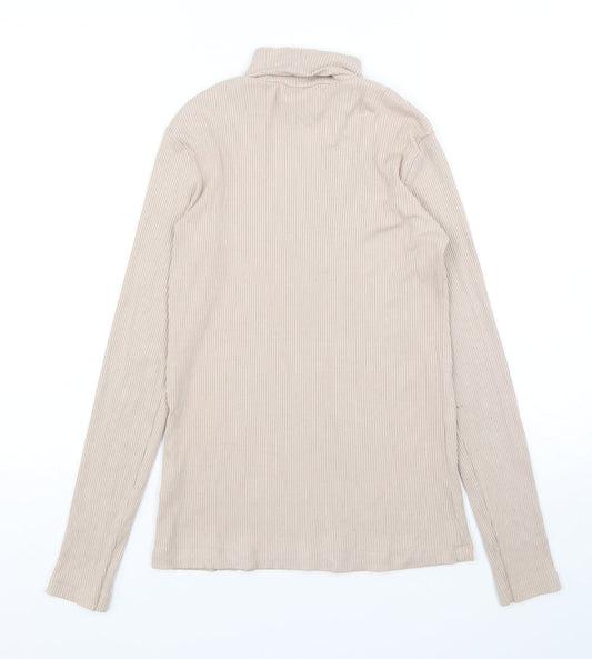 Womens UK Size S H&M Beige Pullover Jumper
