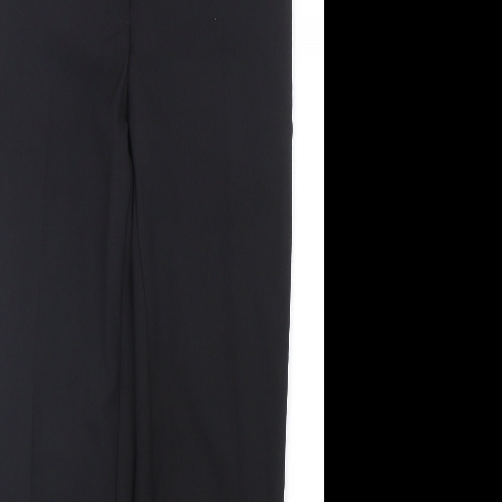 George Womens Black  Polyester Trousers  Size 8 L28 in Regular Hook & Eye
