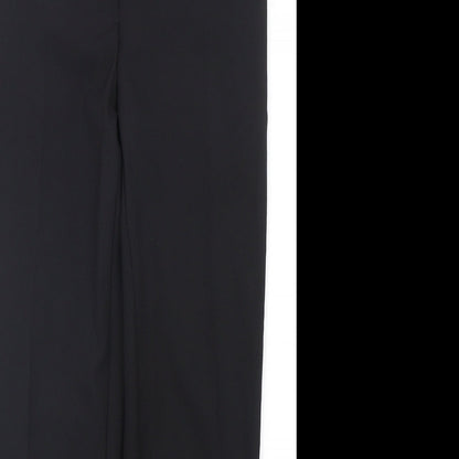 George Womens Black  Polyester Trousers  Size 8 L28 in Regular Hook & Eye