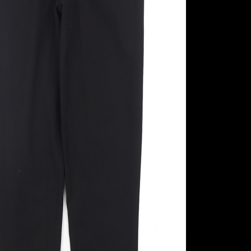 George Womens Black  Polyester Trousers  Size 8 L28 in Regular Hook & Eye