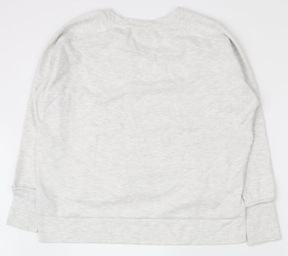 Primark Womens Grey  Cotton Pullover Sweatshirt Size 10  Pullover