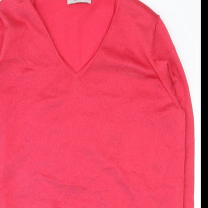 Womens UK Size 14 Per Una Pink Basic T-Shirt