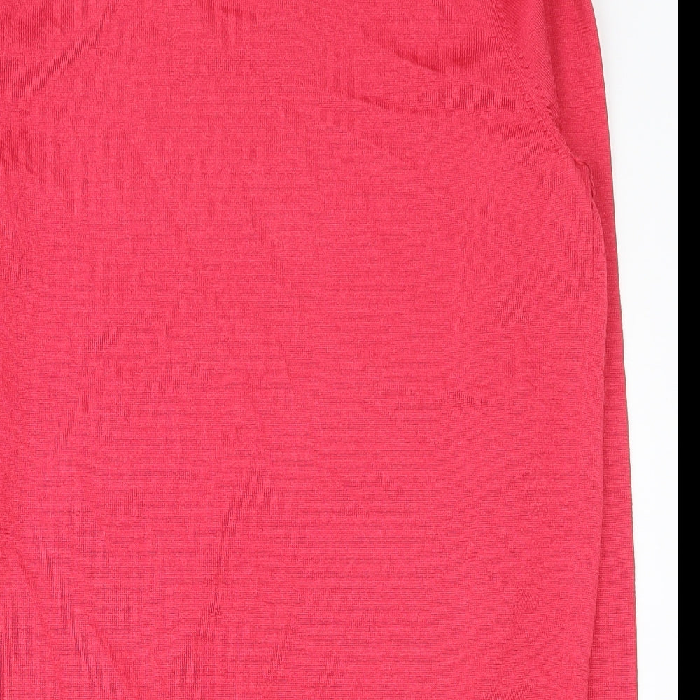 Womens UK Size 14 Per Una Pink Basic T-Shirt