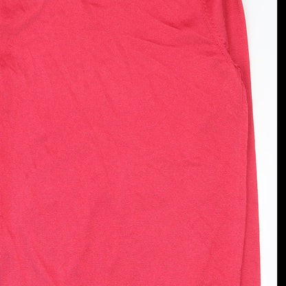 Womens UK Size 14 Per Una Pink Basic T-Shirt